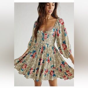 Free people • Endless Summer • Summer Picnic • Smocked Mini Dress